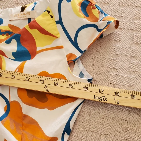 Edas Italian-Made Fit & Flare Dress Cap Sleeves - Picture 13 of 15